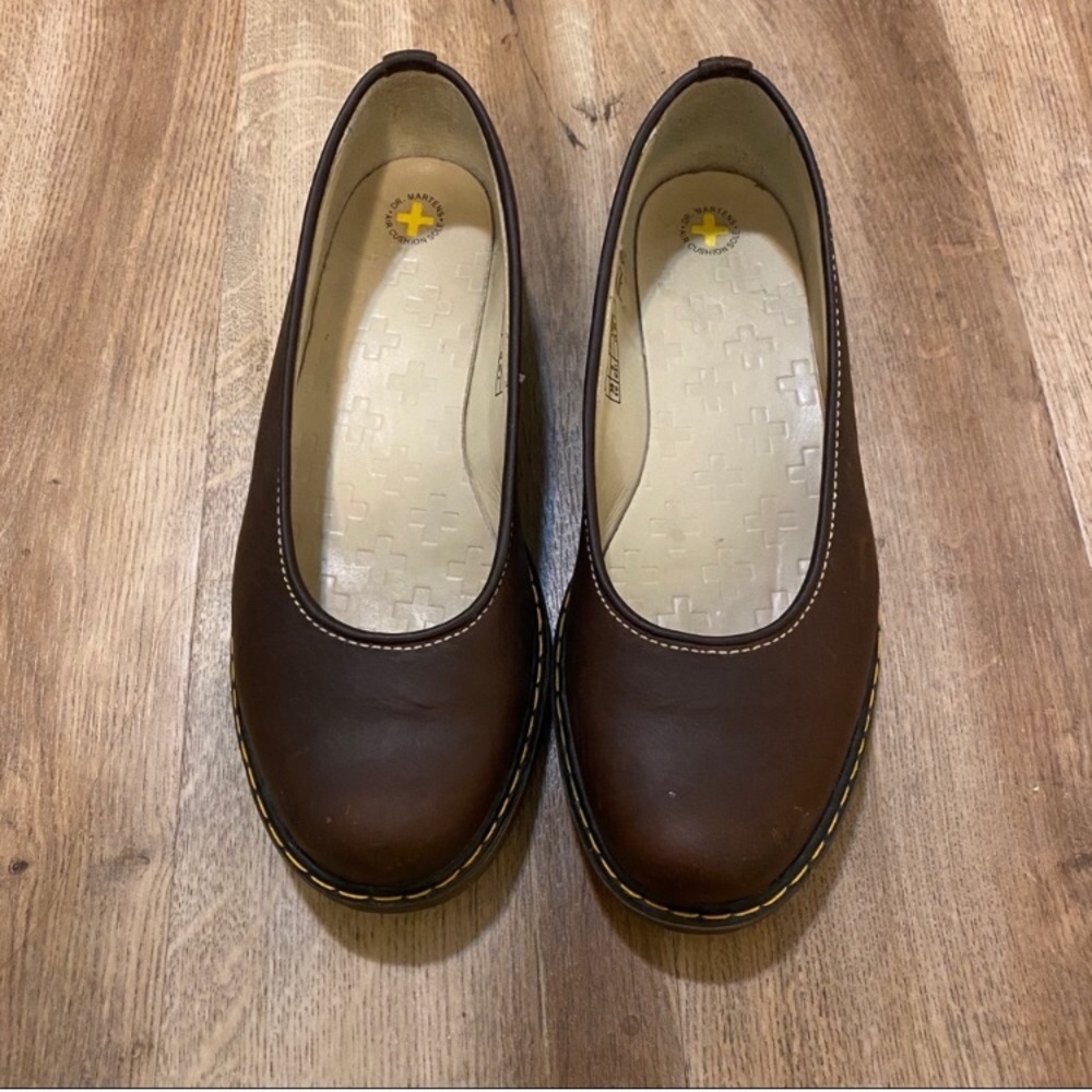 Dr. Martens Brown Olga Slip On Shoes Size 8